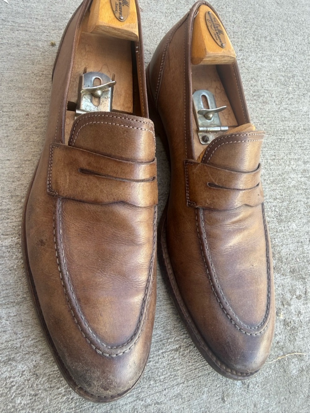 Vero Cuoio Tan Leather Penny Loafers